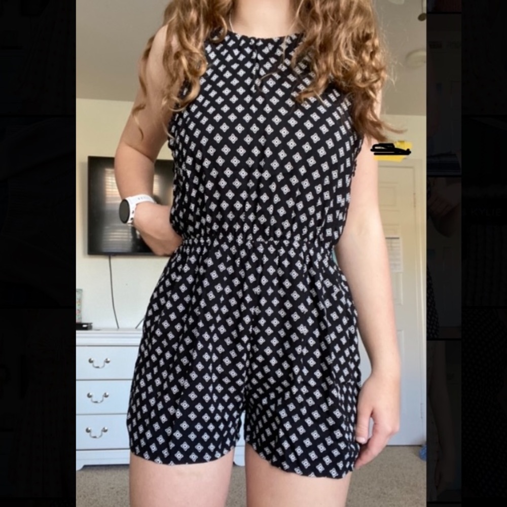 H&M Black Romper
